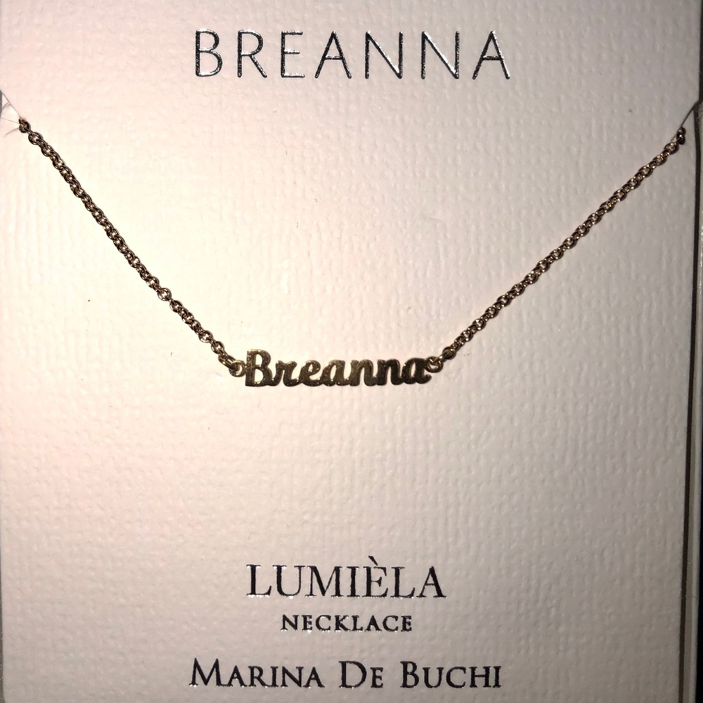 Breanna Name Necklace